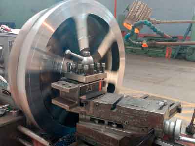 fabricación polea guinche