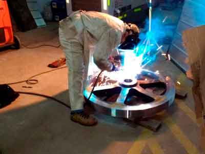 fabricación polea guinche