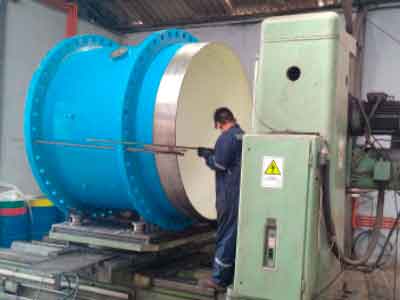 Mecanizado unión y porta sello central laja andritz