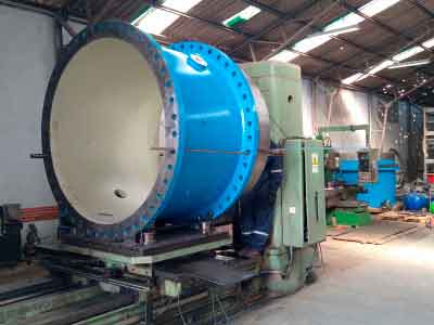 Mecanizado unión y porta sello central laja andritz